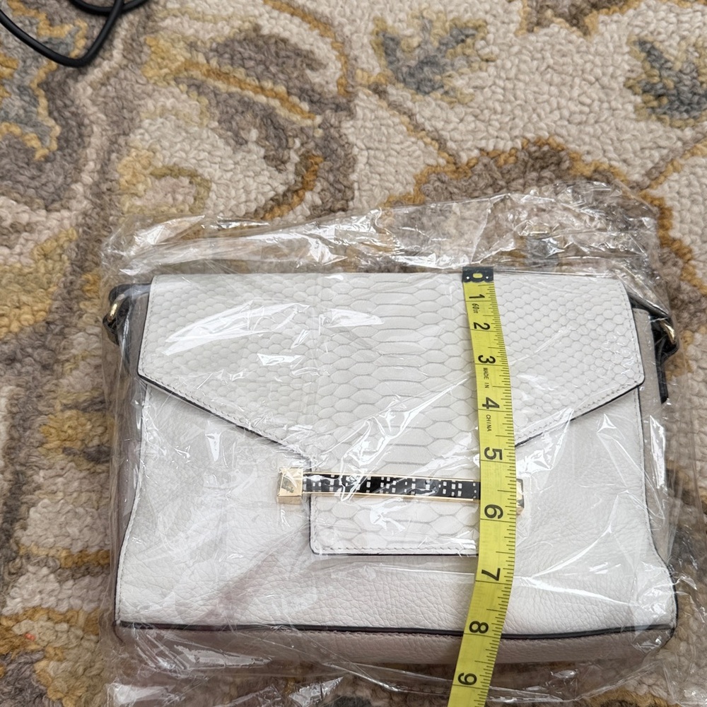 Vince Camuto Ivory Textured Crossbody Bag - Picture 4 of 4